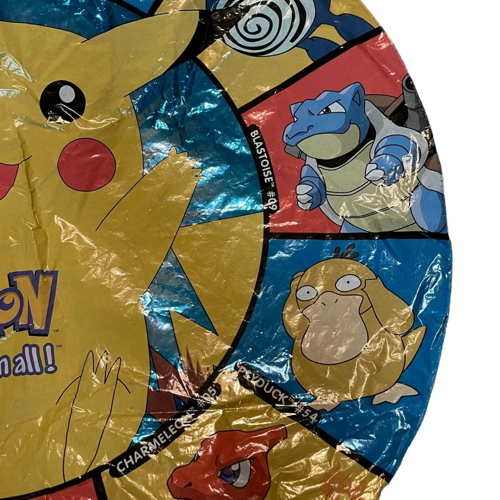 Vintage Pokémon Birthday Balloon Mylar Foil Deadstock Never Used Brand New 1999